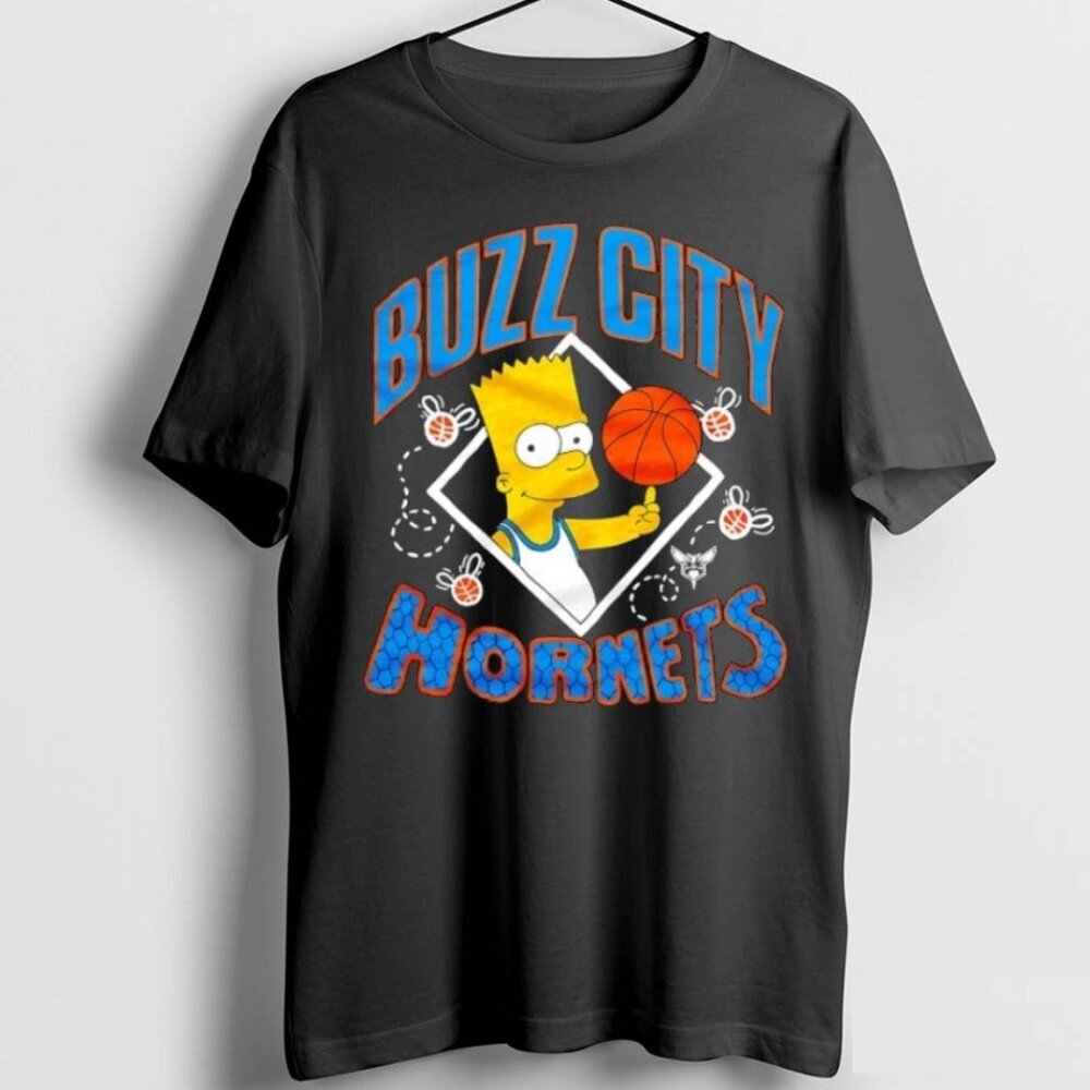 Officials The Bart Simpson X Charlotte Hornets Nba Mashup Premium T Shirt 73